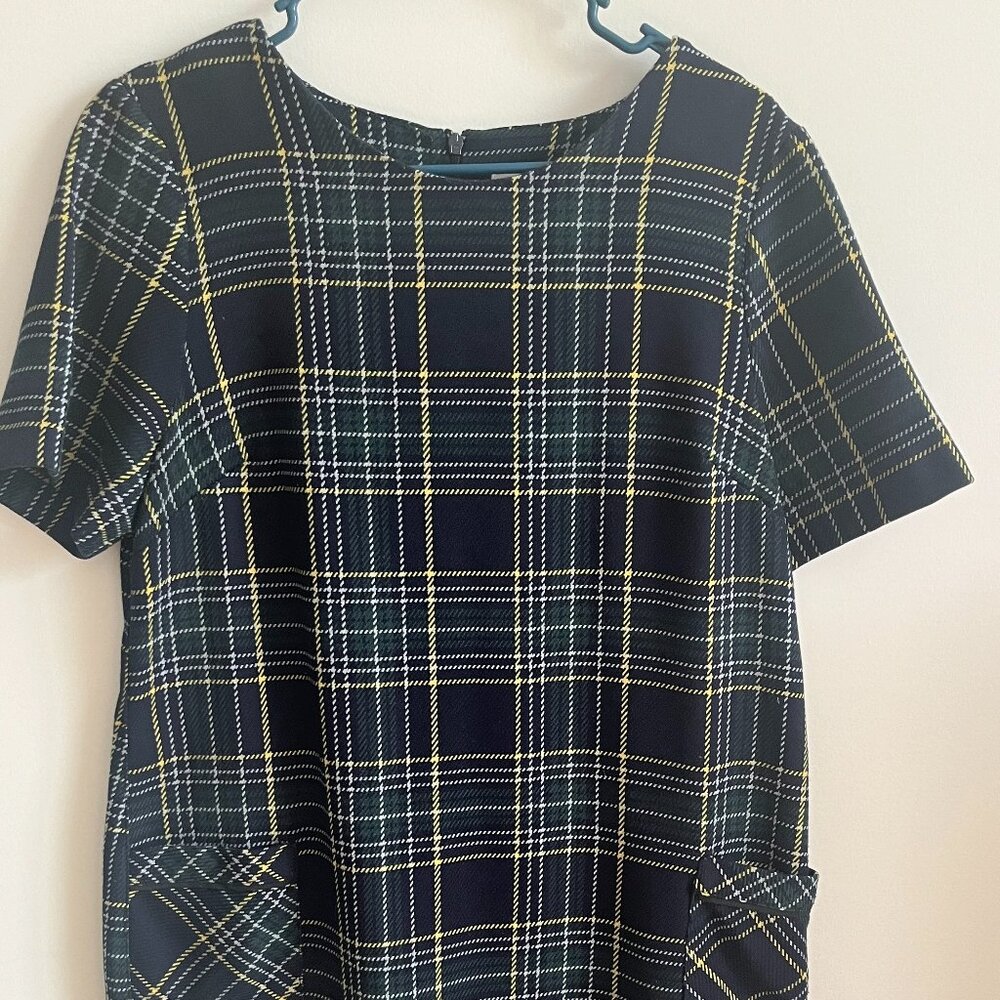 Dorothy Perkins Plaid Shift Dress in US10 UK14